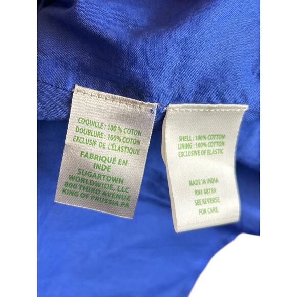 Lilly Pulitzer Blue Shawnlee Off The Shoulder Cotton Dress Size Small - Picture 6 of 6